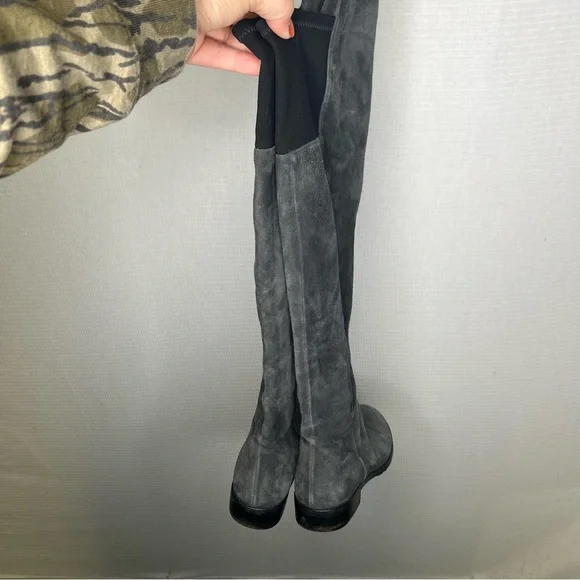 Stuart‎ WeitzmanTall Grey Suede Leather Boots 6 Woman’s